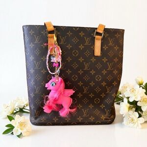 Pink Winged Pegasus Pony Bag Chain Purse Charm